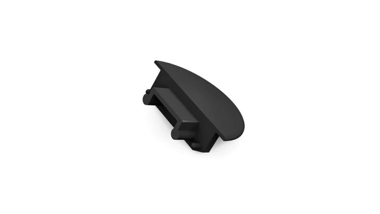 Zaślepka do profil Groove14 czarna gen2 z otworem A3970002 /1szt/