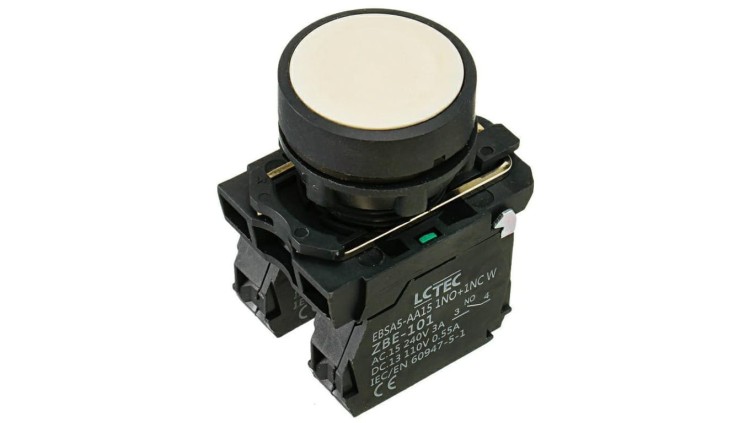 Przycisk pulpitowy IP54 kolor biały EBSA5-AA15 1NO+1NC W LC-Tec 5902838490709