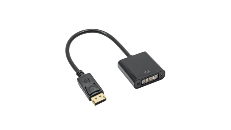 Konwerter adapter z kablem Akyga AK-AD-58 DisplayPort (m) / DVI 24+5 (f) 20cm