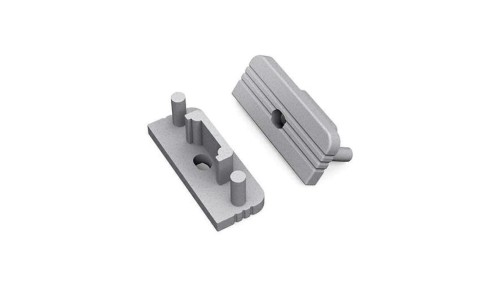 Zaślepka do profil Surface srebrna GEN2 z otworem 77980040 /1szt/