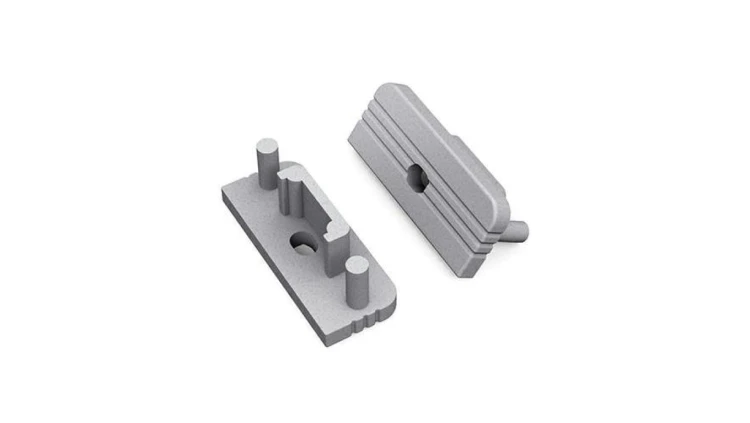 Zaślepka do profil Surface srebrna GEN2 z otworem 77980040 /1szt/