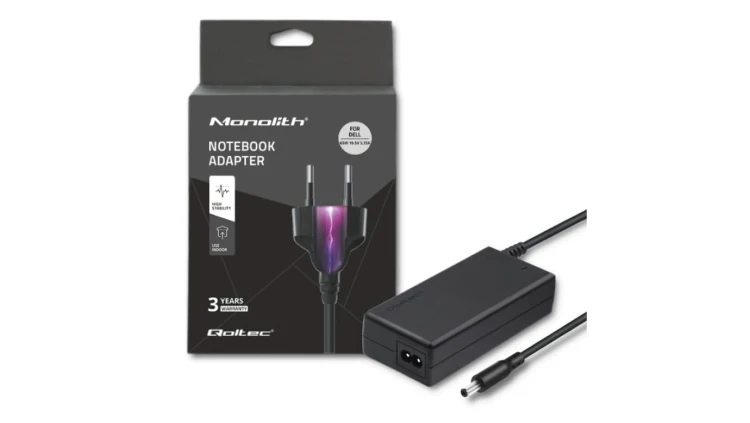 Qoltec Zasilacz do laptopa HP 65W 19.5V 3.33A 4.8*1.7 +kabel zasilający