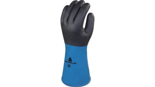 Rękawica z Pvc/nitrylową na wkładzie z Akrylu - Strona Chwytna Powlekana Pvc/Nitrylem - 30 Cm kolor niebieski 11 VV837BL11