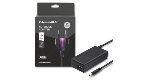 Qoltec Zasilacz do laptopa Dell 45W 19.5V 2.31A 4.5*3.0+pin +kabel zasilający