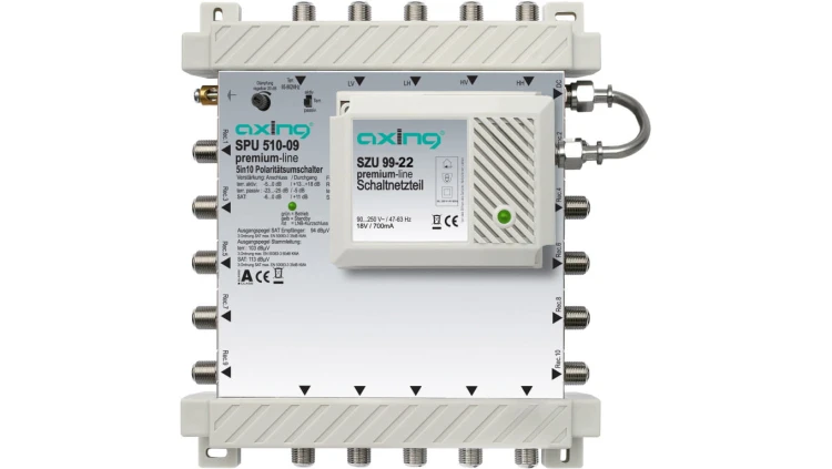 Multiswitch 5/10 aktywna tv naziemna 5 wejść / 10 wyjść SPU 510-09