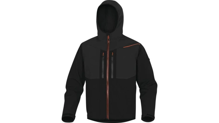 Kurtka Softshell z poliestru i elastanu kolor czarno-pomarańczowy rozmiar S HORT2NOPT