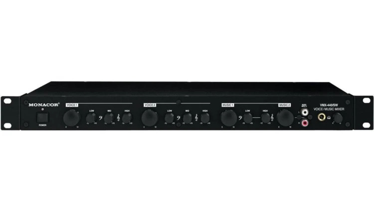4-kanałowy mikser mikrofonowo/liniowy z regulatorem barwy VMX-440/SW