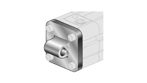Ucho proste do siłownika pneumatycznego D32, ISO15552/6431, ISO21287, ze śrubami montażowymi