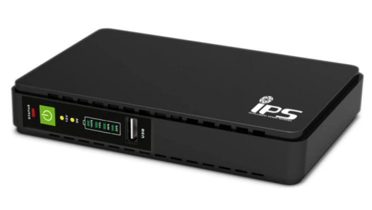 Zasilacz UPS do switchy i routerów WIFI, wbudowane akumulatory Litowe Router UPS-15-POE