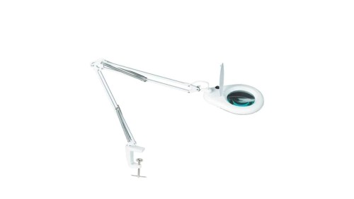 Lampa z lupą przykręcana do blatu stołu Lupa szklana 127mm Powiększenie 5D (2,25x) MA-1215CF 22257