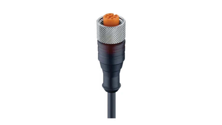Kabel konfekcjonowany jednostronnie zakończony złącze M12 żeńskie proste z gwintem samoblokującym 5-pinowe RKT 5-228/2 M