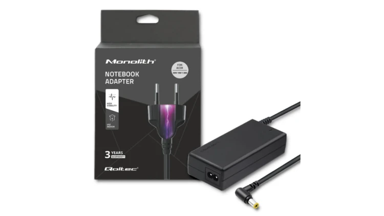 Qoltec Zasilacz do laptopa Acer 30W 19V 1.58A 5.5*1.7 +kabel zasilający