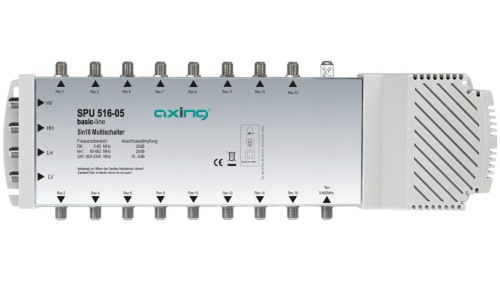 Multiswitch 5/16 SPU 516-05 z pasywną naziemną 5 wejść / 16 wyjść SPU 516-05