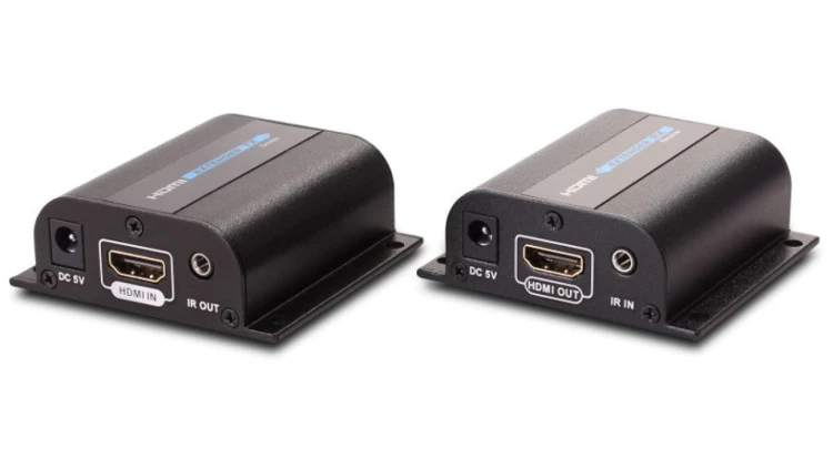 Extender przedłużacz HDMI + sygnał IR pilota do 60m po skrętce cat.6 LKV372A