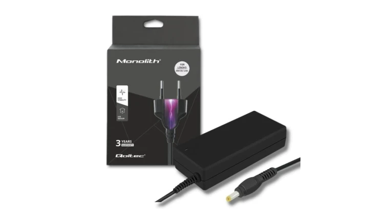 Qoltec Zasilacz do laptopa Lenovo 65W 20V 3.25A 4.0*1.7 +kabel zasilający