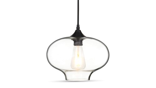 Lampa Wisząca VT-7229 E27 Globe Artistic Szkło Przezroczyste 3867
