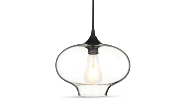 Lampa Wisząca VT-7229 E27 Globe Artistic Szkło Przezroczyste 3867