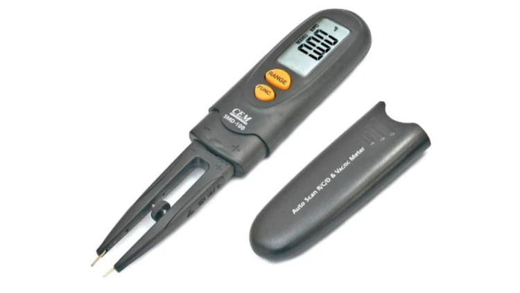 Miernik uniwersalny, pincetowy, U/R/C/D z funkcją autoskanowania do pomiaru elementów SMD SMD-100 01869
