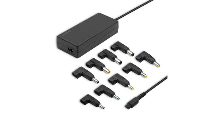 Qoltec Uniwersalny zasilacz do laptopa 90W Automatyczny MultiPlug 9 wtyczek +kabel zasilający