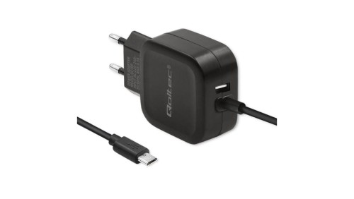 Qoltec Ładowarka sieciowa 17W 5V 3.4A USB + Micro USB