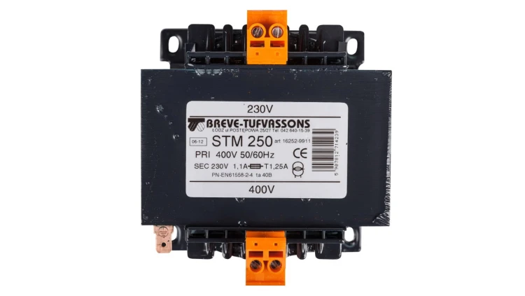 Transformator 1-fazowy separacyjny STM 250 400/230V 1,1A, Ta 40, 16252-9911