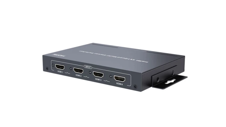 Przełącznik switch HDMI 4 wejścia x 1 wyjście HDMI ze spliterem obrazu x4 Quad-split Multiviewer LKV401MS