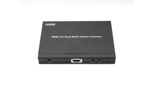 Przełącznik switch HDMI 2 wejścia x 1 wyjście HDMI ze spliterem obrazu x2 Dual-split Multiviewer LKV201MS