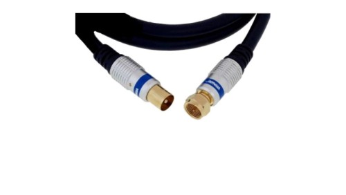 Profesjonalny kabel przyłącze wtyk F - wtyk IEC antenowy digital do TVK, DVB-T, SAT AK60 /10m/