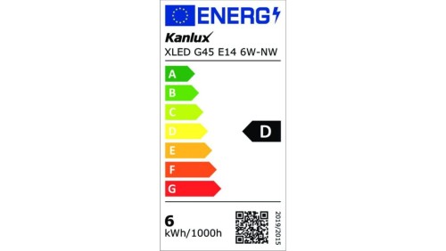 Żarówka LED E14 XLED G45 E14 6W-NW-M 810lm 4000K barwa neutralna 29629