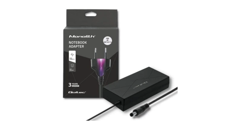 Qoltec Zasilacz do HP 150W 19.5V 7.7A 7.4*5.0+pin +kabel zasilający