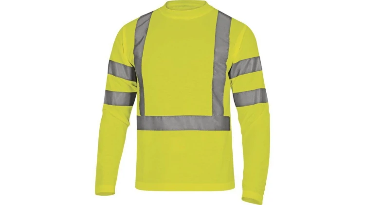 Odblaskowa koszulka długi rękaw Pika 100 poliester 235 G/M2kolor żółty rozmiar 3XL STARJA3X