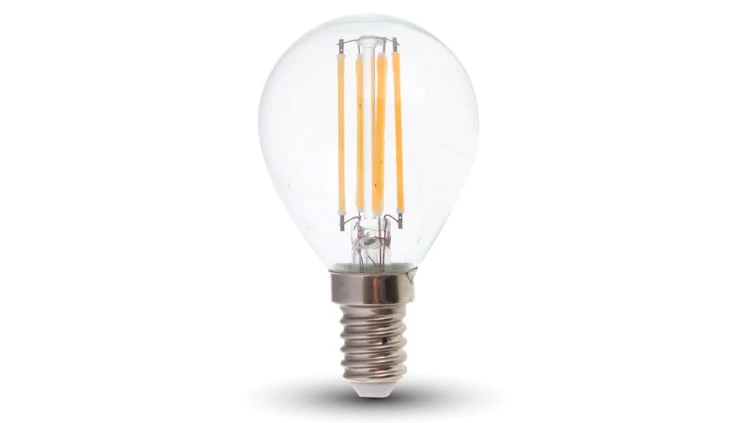 Żarówka Dekoracyjna LED FILAMENT VT-1996 4W E14 P45 6400K 400lm A+ 300st. 4426
