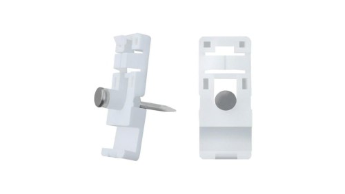 Qoltec Uchwyt / Klip do kabli 15x13mm naścienny