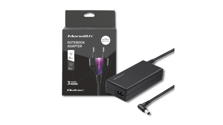 Qoltec Zasilacz do laptopa IBM Lenovo 90W 20V 4.74A 5.5*2.5 +kabel zasilający