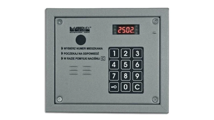 Cyfrowy panel audio bramowy z możliwością dołożenia kamery CP-2503P srebrny