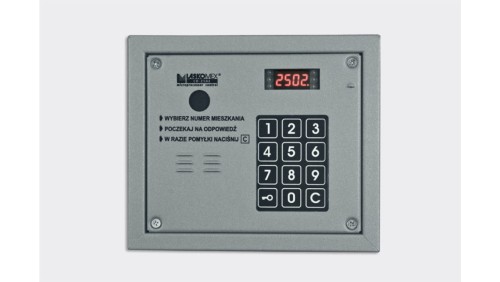 Cyfrowy Panel audio z czytnikiem kluczy RFID breloków i kart 125kHz CP-2503R srebrny