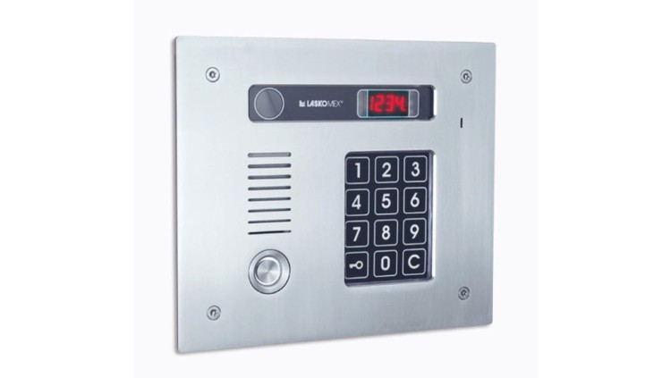 Cyfrowy panel domofonowy poziomy wyposażony w klawiaturę numeryczną i czytnik iButton Dallas stal nierdzewna CP-2513TP INOX