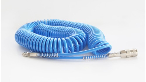 Wąż spiralny pneumatyczny 8x5 mm z szybkozłączami DN7,2 długość 15 m