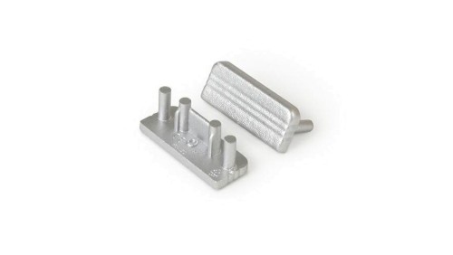 Zaślepka do profil Surface10 srebrnaGEN2 bez otworu 77990040 /1szt/