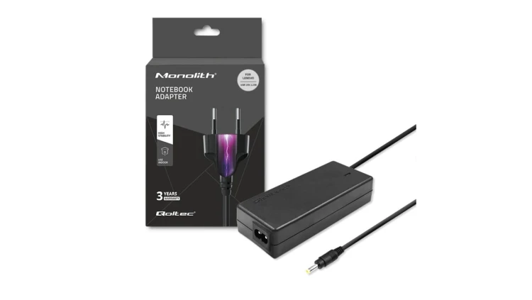 Qoltec Zasilacz do laptopa Lenovo 45W 20V 2.25A 4.0*1.7 +kabel zasilający