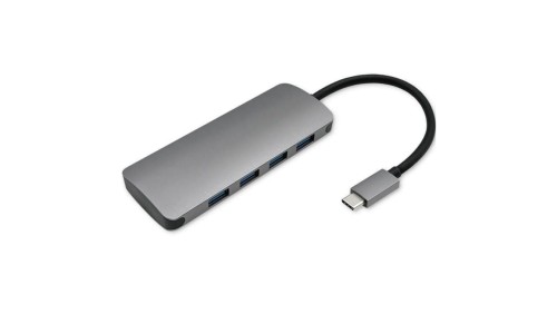 Qoltec Hub Adapter USB-C 3.1 5w1 4x USB 3.0 DC