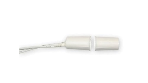 Wpuszczany, 20mm, nc, białyW, brązowyB, plastikowy MV-P03 W biały