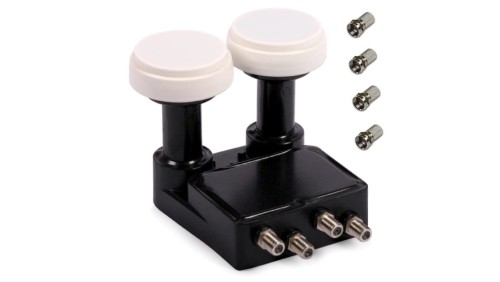 Konwerter satelitarny quad monoblock 4 tunery na 2 satelity INVERTO MONOBLOCK QUAD