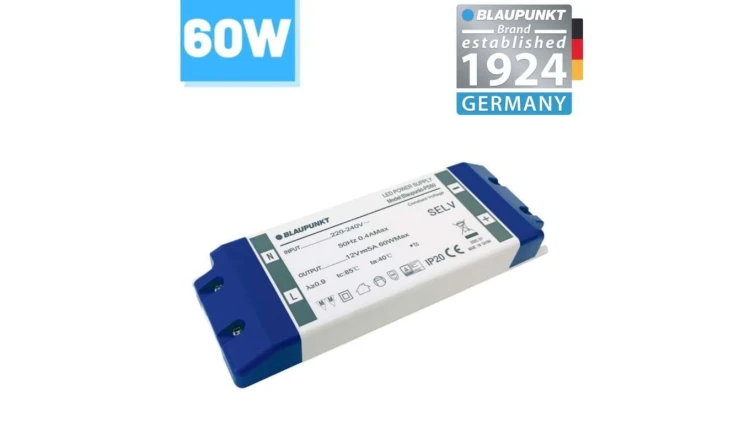 Blaupunkt Zasilacz LED 12V 60W do taśm, BLAUPUNKT-PS60