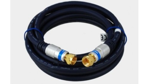 Profesjonalny kabel przyłącze wtyk F - wtyk F digital do TVK, DVB-T, SAT FK15 /1,5m/