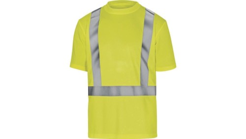 T-shirt ostrzegawczy z poliestru kolor żółty rozmiar XL COMETJAXG