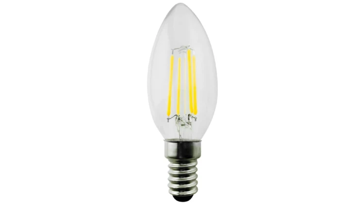 Żarówka Maclean, Filamentowa LED E14, 6W, 230V, WW ciepła biała 3000K, 806lm, Retro edison ozdobna świeczka C35, MCE286