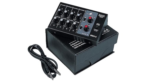Miniaturowy mikser audio 8 kanałów mono, przełączanych mikr./linia MMX-8