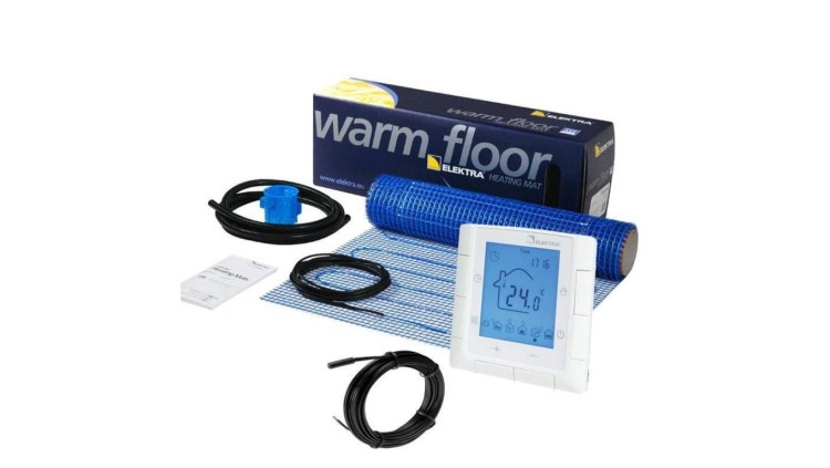 ELEKTRA MD pakiet mata grzejna 160W/m2 8,0m2 1280W + programator kontroler temperatury ELR-20