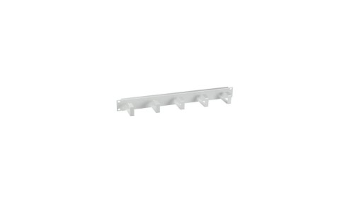 Oganizer kabli do szaf Rack 191U, 5 uchwytów, metal, szary